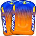 WOW Sports - Mega Slide Sleds - 2 Pack - Inflatable Slip n Slide Rafts for Water Slide - for Kids & Adults
