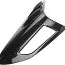 Qiilu Tail Light Cover, 4PCS Carbon Fiber Style Rear Back Lamp Fit for CHR 2018