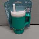 Infantino My 1st Tumbler, Silicone Sippy Cup with Straw & Handle, Spill-Resistant Baby Cup for On-the-Go, BPA-Free Transition Bottle, Alpine (9 Ounces)