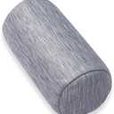 1 MIDDLE ONE Round Cylinder Bolster Pillow with Removable Cooling Cover, Tube Roll Cervical Pillow for Head, Neck, Back and Legs Support, 13"x 6", Grey