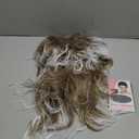 Topcosplay 80s Mullet Wig for Men and Women Rock Disco Wigs Long Curly Brown Gradient White