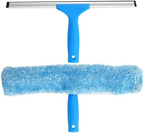 MR.SIGA Professional Window Cleaning Combo - Squeegee & Microfiber Window Scrubber, 14"(No Microfiber)
