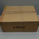 SNSLXH 5 Pack Stackable Closet Storage Basket, Multifunctional & Foldable Closet Organizer for Bathroom Kitchen Laundry Room Wardrobe Storage, Space-Saving Clothes Storage Drawer Organizer, White