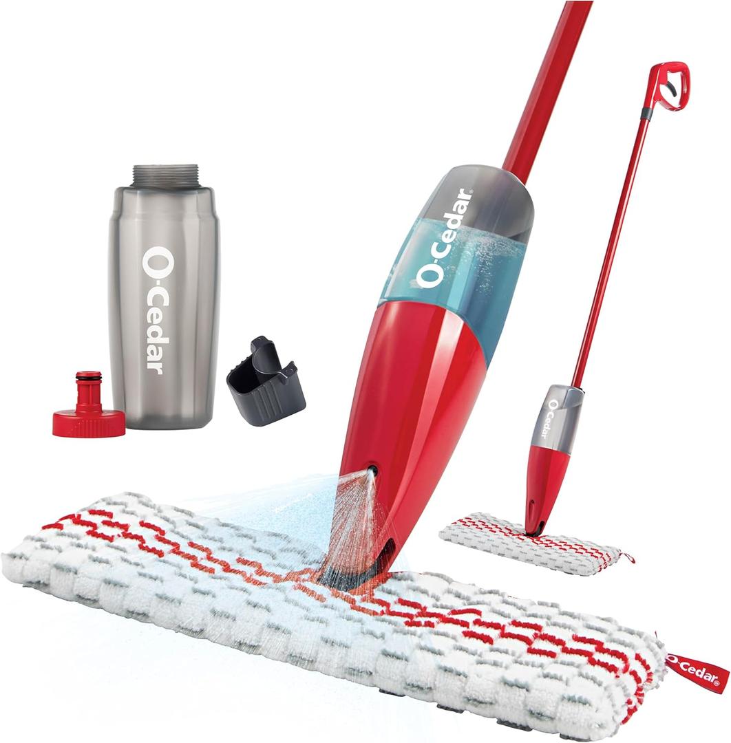 O-Cedar ProMist MAX Microfiber Spray Mop, Red