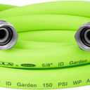 Flexzilla Garden Lead-In Hose, 5/8" x 10', Female to Female Fittings (3/4" - 11 1/2 GHT)