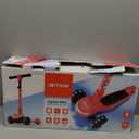 Jetson 3-Wheel Light-Up Kick Scooter, Lights on Stem & Wheels, Height Adjustable Handlebar, Rear Brake, Foldable, Ages 3+ (Jupiter Mini Red)