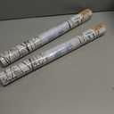 2 x Leaf Pattern Window Tint with Installation Tools, Blackout Window Cover, Sun Blocking Window Tint for Home (Full Blackout Opaque, 17.7'' x 78.7'')