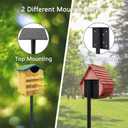 Bird Feeder Pole Stand,95 Inch Bird House Pole for Outdoors Heavy Duty,5 Base Prongs Adjustable Birds Feeder Stand for House