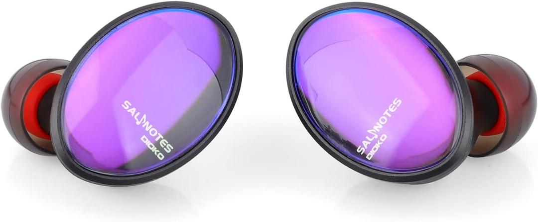 7Hz x Crinacle Salnotes Dioko HiFi 14.6mm Planar Diaphragm Driver in Ear Earphone IEMs with CNC Aviation-Grade Aluminum Case, Detachable 4-Core Litz OCC Copper Cable for Audiophile Musician Studio