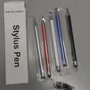 Stylus (5 Pcs), 2-in-1 Stylus Pen for Touch Screen, High Precision and Sensitivity, Suitable for iPhone/ipad/Android Tablets, Compatible with All Touch Screens (Black/White/Blue/Rose Gold/Silver)