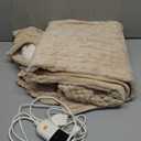 JET'S HOME Heated Blanket 50"x60" - ETL Certified Flannel Electric Blanket Throw Machine Washable Heating Throw with 9 Heating Levels 10 Hours Adjustable Auto-Off (Sandy Beige)