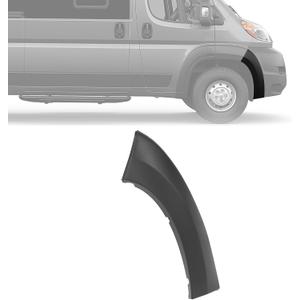 HECASA Front Bumper Molding Trim Fender Flare Compatible with 2019-2022 Dodge Ram Promaster 1500 2500 3500 Wheel Molding End Cap Trim - Right Passenger Side