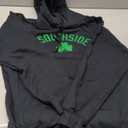 Southside Chicago Irish Shamrock Distressed Green Print Pullover Hoodie M