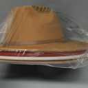 4 Sets Cowboy Hats Bandanas Felt Western Wide Brim Belt Buckle Panama Hats Bandanas Set for Women Men Burning Rodeo