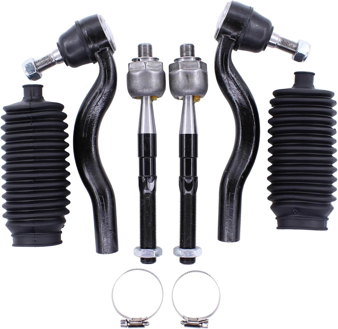 MOTOKU Front Inner and Outer Tie Rod Ends with Boot for Jeep Grand Cherokee Dodge Durango 2011-2015