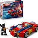 LEGO Marvel Spider-Man Car vs. Venomized Wolverine Building Toy for Boys & Girls - Super Hero & Villain Playset W/2 Marvel Minifigures - Gift Idea for Birthdays - Ages 7+ - 76336