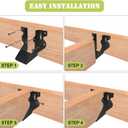 20PCS 2" X 4" Joist Hanger 18 Gauge Galvanizing Face Mount, Hurricane Tie for Wood Floor Deck and Ceiling Joists