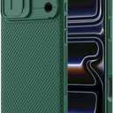 Nillkin for iPhone 17 Pro Case with Slide Camera Cover, Thin Slim Fit, Shockproof Protective, Protector Privacy, Phone Case iPhone 17 Pro Camera Lens Protector 6.3 inch, Green