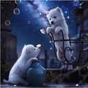 hill froeistung Dog Diamond Painting Kits for Adults,Vase Diamond Art for Beginners, 5D DIY Full Drill Round Gem Art Craft Home Wall Decor Gift 12x12 inch,Animal (HF-A188)