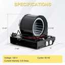 S97017063 Heater Motor Assembly for Broan 655 655F 655-C 658 659 695 655-A 656 HFL695, Bathroom Heater Replacement Motor for Broan Nutone Exhaust Fan
