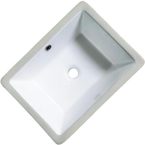 Small Undermount Bathroom Sinks Rectangular 16 Inch Bathroom Vanity Sink White Porcelain Vessel Sink Cabinet 15.75" x 11.82" Ceramic Wash Basin Sink With Overflow Tiny Lavamanos Para Baos