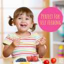 Elk and Friends Kids 7.8 Porcelain White Plates with Silicone Sleeves | Divided Plates | Suitable for Kids/Toddlers | Microwave & Dishwasher Safe | Non Slip | Snack Dishes