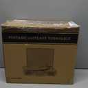 Vinyl Record Player 3-Speed Bluetooth Suitcase Portable Belt-Driven Record Player with Built-in Speakers RCA Line Out AUX in Headphone Jack Vintage Turntable Brown