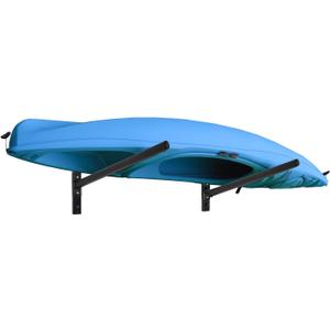 Kayak Storage Rack Kayak Wall Mount, Adjustable Heavy Duty Kayak Rack for Kayak Canoe Paddle Board, Indoor and Outdoor Display (Black-1 Level)