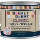 2 x Double Donut Coffee Classic Bulk Hot Chocolate Mix, Rich Hot Cocoa 12 Ounce Canister, Hot Chocolate Powder