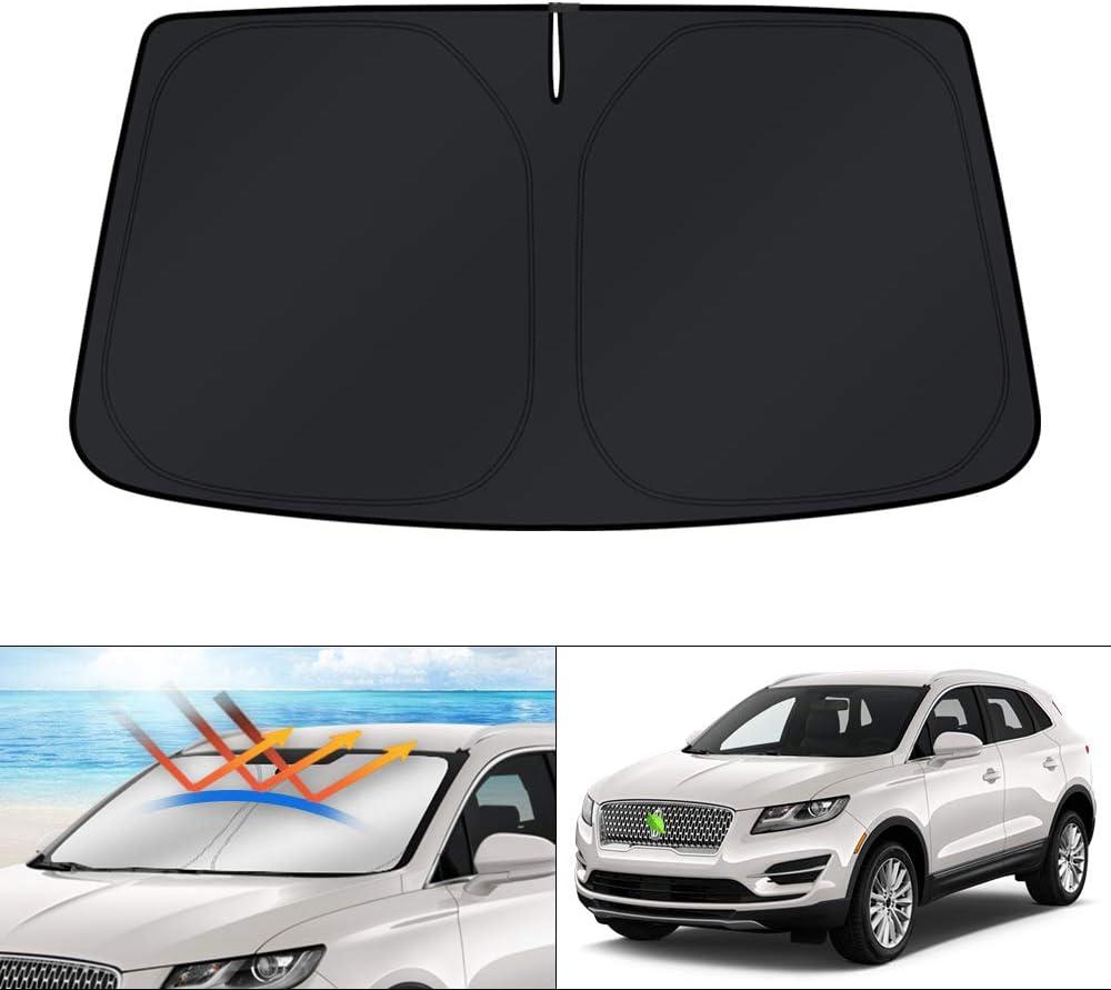 KUST Windshield Sun Shade for Lincoln MKC SUV 2015 2016 2017 2018 2019 Sunshade Accessories Window Sun Protector Foldable Block UV Rays Keep Car Cooler