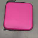 alavisxf xx CD Case, 48 Capacity Hard Plastic DVD Case Portable Zipper CD Holder Large Storage Disc Wallet Bag for Car Home Travel (Hot Pink, 48 Capacity)