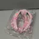 Holiday Heart Candy Embellished Red Headband Conversation Love Heart Charm Knotted Headband Non Slip Wide Top Knot Fashion Hairband Hair Accessories for Women (Valentine -pink, 2 Pcs)