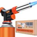 Culinary Professional Kitchen Cooking Torch, Upgrade Butane Torch for Cooking, Adjustable Flame with Reverse Use（Butane Gas Not Included）