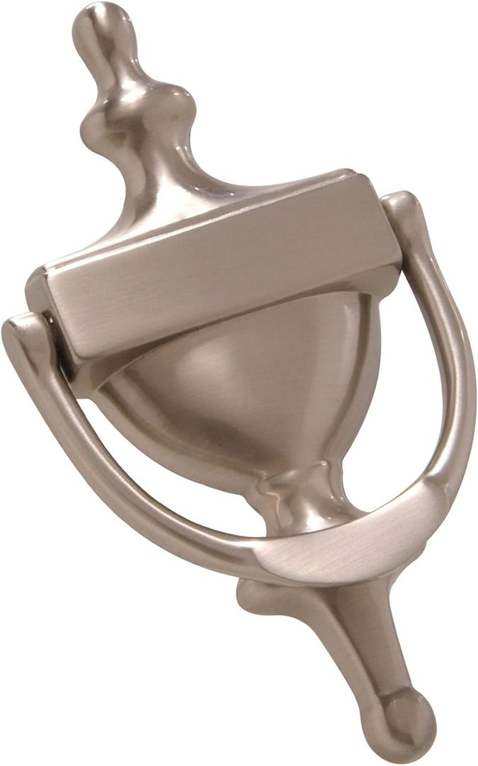 Hardware Essentials 852724 Satin Nickel Door Knocker, 7-Inch