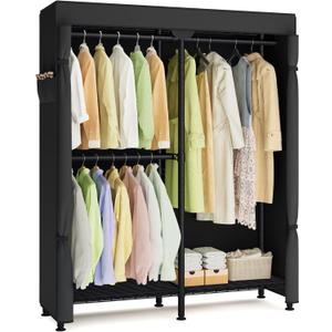 SONGMICS Closet Organizers and Storage, Clothes Rack with Shelves, 47.2"L x 76"H