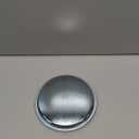 Glownary 5-Inch Round Stainless Steel Catering Tray, Mirror-Polished Finish, Silver Platter for Appetizers and Hors D'oeuvres, Dishwasher Safe