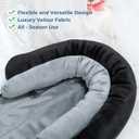 COOLBEBE New 2-in-1 Babybody Supports for Baby Newborn Infants - Extra Soft Stroller Cushion Pads Car Seat Insert, Seasons, Black