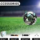 Youth Soccer Ball Size 3/4/5, Kids Outdoor Play Game Training Practice Soccer Ball for Teen Boy Girl Indoor Outdoor with 1 Pump 1 Net Bag and 1 Gift Box (White)