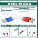YUXIVCNE WH16X26912 WH16X26913 Washer Suspension Rod Spring Compatible with GE GTW750CSL1WS GTW750CPL1DG GTW750CPL0DG, Replace WH16X26734 WH16X26714 AP6328295 AP6331892 4588122 4863260 4Pcs