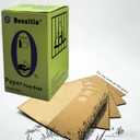 100% Compostable Dog Poop Bags with Built-in Scooper | Heavy Duty Leak-Proof Paper Waste Bags | Eco-Friendly No-Touch Pet Cleanup for Walks | Biodegradable & USA Home Compostable