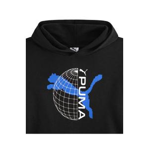 PUMA Kids' Graphic Hoodie, 3T, Black