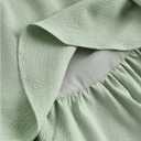 WDIRARA Girl's Tie Shoulder Layered Ruffle Swing Dress Smocked Ruched A Line Cami Dress (Green)