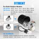 Upgraded S97009796 Bathroom Fan Motor Blower Assembly Compatible with Broan Nutone Bulb Ceiling Heaters 162-E, G, J, K, L, M & 164-E, G, J, K, L, M, Replace# 97009796 S97009758 S97009796B, 70 CFM