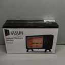 JASUN Portable Space Heater Electric Radiant Heater Fast Heating with Adjustable Thermostat, Portable Indoor Heater with Handle Quiet EnergySaving 1250W/1500W for Office Home Garage Bedroom Black