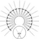 ALLCLEAN 40 Pcs 3/16" Grip Tri-Grip Rivets,Kayak Pad Eye Deep Water Tri-Fold Bulb Mounting Rivet,Built-in Waterproof O-Ring,All Aluminum for Installing Kayak, Boat and Canoe Accessories(3/16"1")