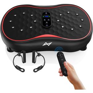 AXV Vibration Plate Fitness Platform Exercise Machine Vibrating Shaking Full Body Shaker Workout Vibrate Stand Shake Board Sport Gym for Weight Loss Fat Burner for Women Men