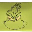 Franco Collectibles Grinch by Dr. Seuss Holiday Beauty Silky Satin King Size Pillowcase Cover 20x36 for Hair and Skin