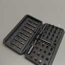 KELIN Magnetic Ratchet Screwdriver Set, 43 in 1 T Handle Ratchet Screwdriver Kits with S2 Steel Bits, Ratcheting Screwdriver for Home Daily Repair, DIY Projects, Ideal Gift for Men Husband (Grey)