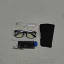 livho High Tech Blue Light Glasses - Advanced 99% Blue Light Blocking Computer Glasses - Anti Eyestrain & UV Glare Protection (*B1 Light Black+clear)