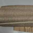 7ft Natural Jute Hallway Runner Rug Non Slip Washable, Rubber Backed Long Khaki Indoor Entryway Runner, Absorbent Kitchen Carpet Sink Rug